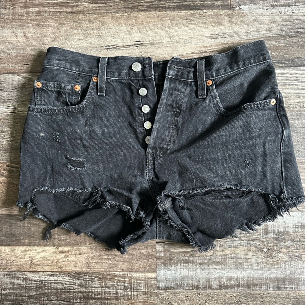 Levi’s 501 Black Denim Shorts